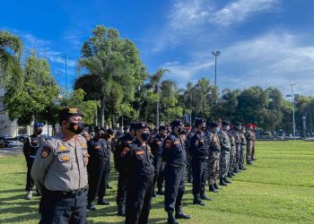 Senkom Mitra Polri Kudus Ikut Apel Gelar Pasukan Operasi Ketupat Candi 2022