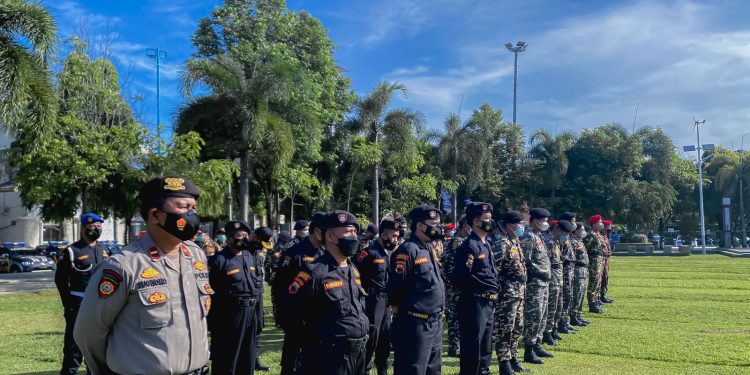 Senkom Mitra Polri Kudus Ikut Apel Gelar Pasukan Operasi Ketupat Candi 2022