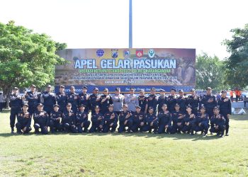 Senkom Mitra Polri Karanganyar Apel Gelar Pasukan Dalam Rangka Operasi Ketupat Candi 2022