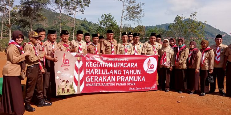 Kwartir Ranting Pagar Dewa Peringati HUT Pramuka Ke – 61