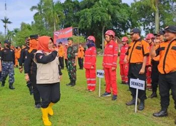 Senkom Mitra Polri Tegal Mengikuti Apel Kesiapsiagaan Penanggulangan Bencana