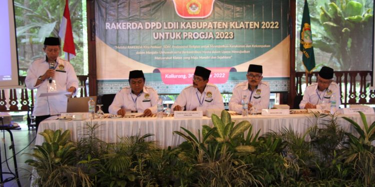 DPD LDII Klaten Gelar Rakerda Untuk Memperkuat SDM Yang Profesional Relegius