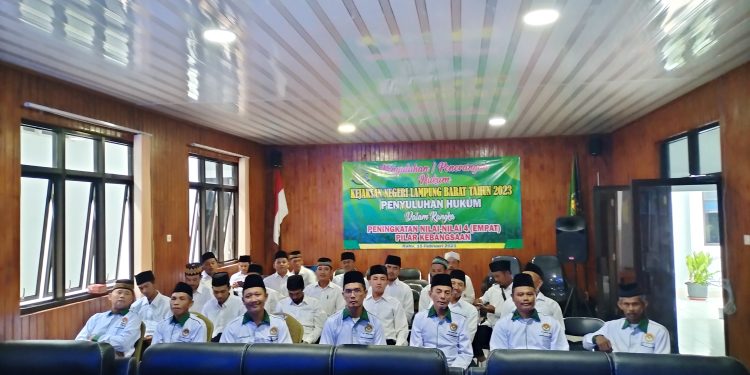 DPD LDII Terima Materi Penyuluhan 4 Pilar Kebangsaan di Aula Kejaksaan Negeri Lampung Barat