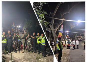 Kolaborasi Senkom  Dan Banser dalam Pengamanan Pengajian Akbar