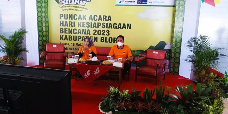 BNPB Gelar Latihan Evakuasi Mandiri di Cepu