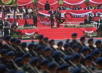 Senkom Mitra Polri Hadiri Undangan HUT Bhayangkara Polri ke-77 di GBK Jakarta