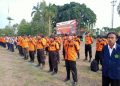 Senkom Mitra Polri Hadiri Apel Kesiapsiagaan Bencana Daerah  di Lapangan Pemda Tegal