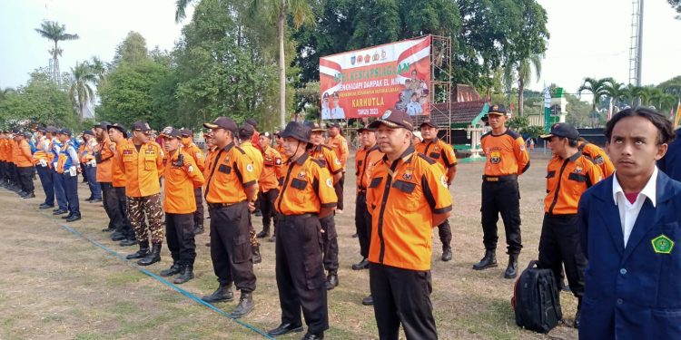 Senkom Mitra Polri Hadiri Apel Kesiapsiagaan Bencana Daerah  di Lapangan Pemda Tegal