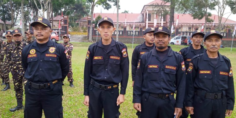 Senkom Mitra Polri Kab Lampung Barat Mengikuti Upacara HUT ke-78 RI