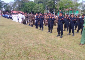 Senkom Mitra Polri Mengikuti Upacara HUT Ke 32 Kab Lampung Barat