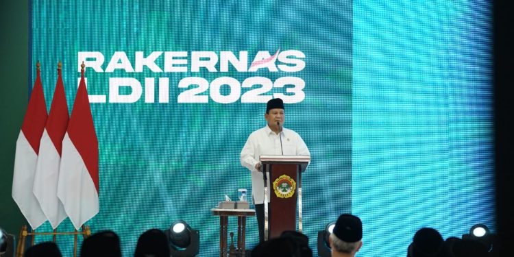 Prabowo Subiyanto Beri Materi Dalam Rakernas LDII 2023