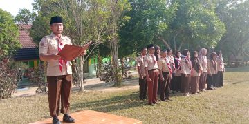 Harmoni Pramuka di Mesuji: SMP Negeri 11 Rayakan Hari Pramuka ke-63 dengan Khidmat