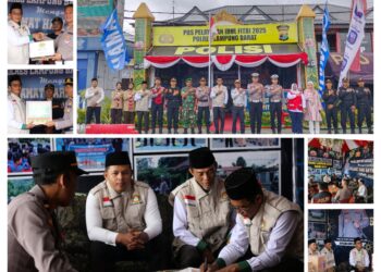 LDII Lampung Barat Salurkan Bingkisan Peduli Posko Pengamanan Mudik Lebaran