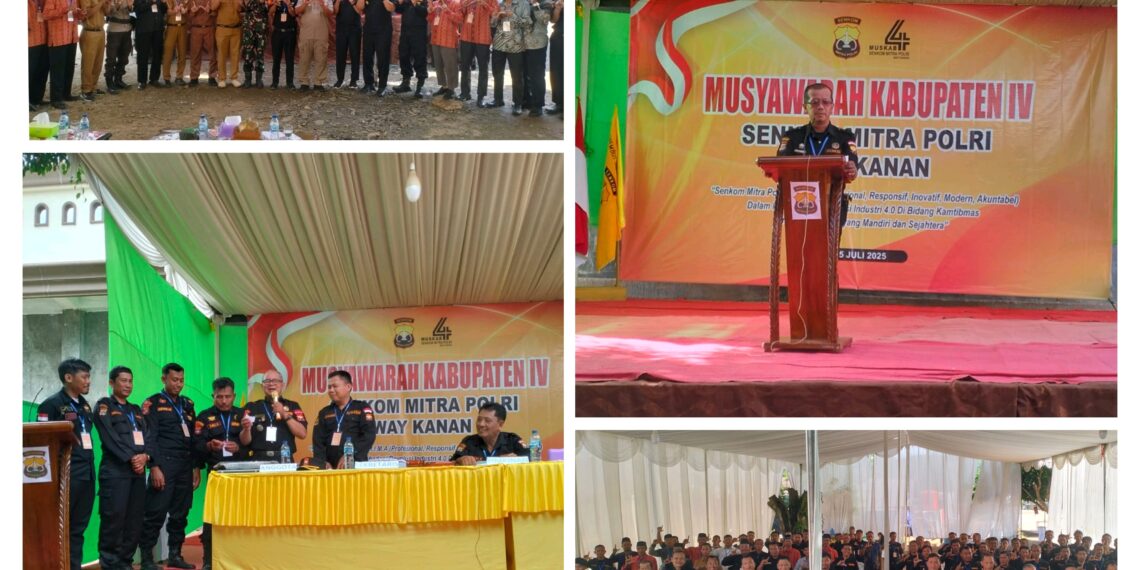 Senkom Mitra Polri Way Kanan gelar Muskab ke lV, Supriyono Terpilih Kembali sebagai Ketua