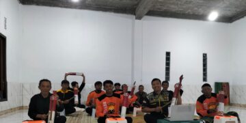 10 Personil Senkom Lampung Barat Ikuti Deklarasi Sabuk Kamtibmas Senkom Mitra Polri Lampung