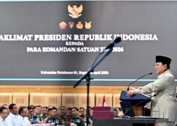 Beri Taklimat Kepada 1.500 Komandan Satuan TNI, Presiden Prabowo Kobarkan Semangat Juang dan Soliditas