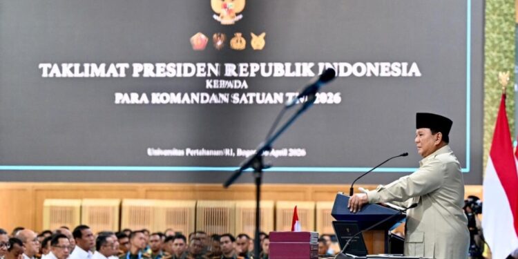 Beri Taklimat Kepada 1.500 Komandan Satuan TNI, Presiden Prabowo Kobarkan Semangat Juang dan Soliditas