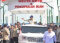Presiden Prabowo Tinjau Shelter Sortir dan Pengepakan Ikan Kampung Nelayan Merah Putih di Gorontalo