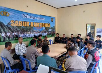 Senkom Mitra Polri Lampung Barat Hadiri Silaturahmi Sabuk Kamtibmas di Polsek Balik Bukit