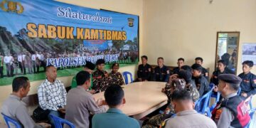 Senkom Mitra Polri Lampung Barat Hadiri Silaturahmi Sabuk Kamtibmas di Polsek Balik Bukit