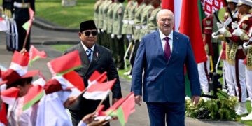 Presiden Prabowo Sambut Kunjungan Kenegaraan Presiden Belarus Aleksandr Lukashenko di Istana Merdeka