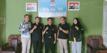Badan Kesatuan Bangsa dan Politik (Bakesbangpol) Kabupaten Pringsewu kunjungan ke Sekretariat Senkom Mitra Polri